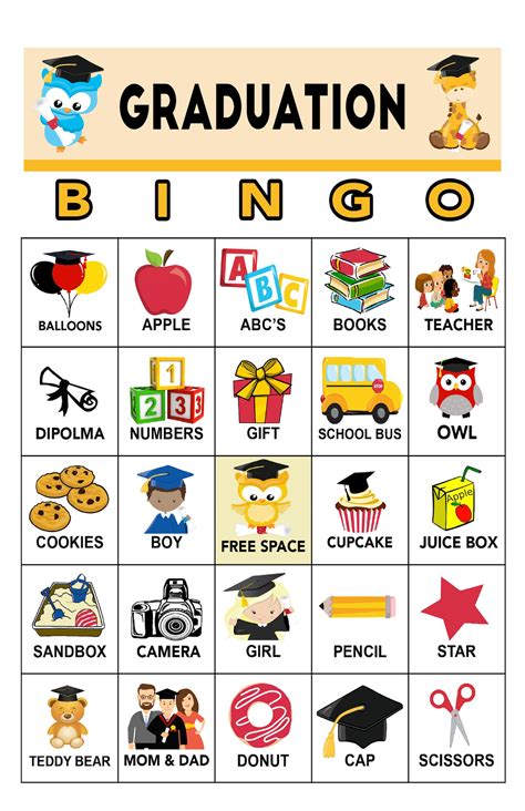 Graduation Bingo Printable Benefits