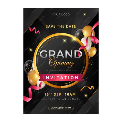 Grand Opening Invitation Template 2