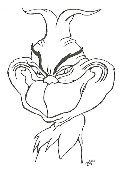 Grinch Coloring Pages Design 10