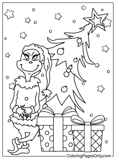 Grinch coloring page 9