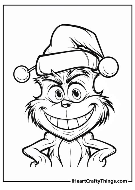 Grinch coloring page 1