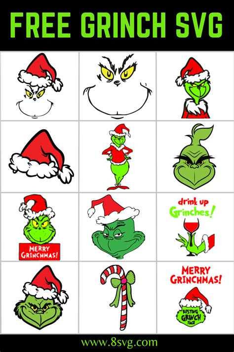 Grinch Cut Outs Printable Templates