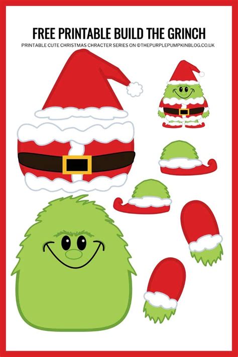 Grinch Cut Outs Printable Templates for Adults