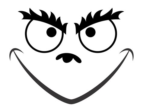 Grinch Face Template Image 10