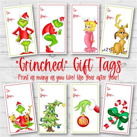 Grinch Gift Tag Example 4