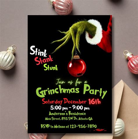 Grinch Invite Ideas