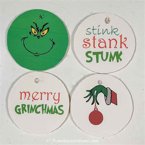 Grinch Ornaments Printables