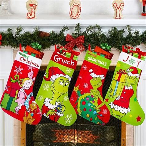 Grinch Stocking Templates