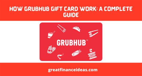 Grubhub Printable Gift Card Ideas