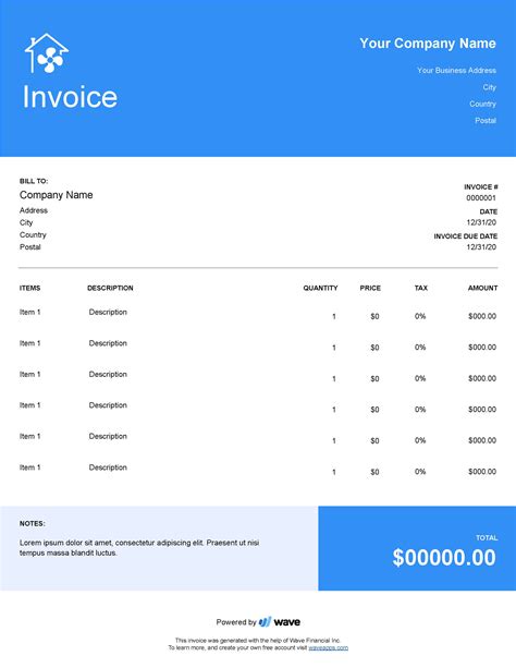 HVAC Invoice Templates for Financial Management