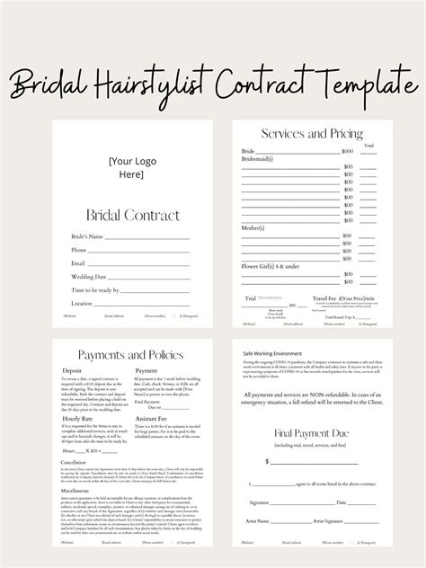 Hair Contract Template