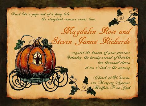 Halloween Wedding Invitation Template 9