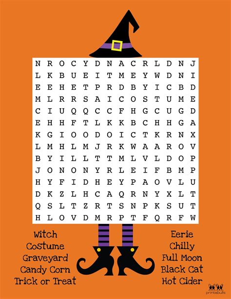 Halloween Word Search Printable 10