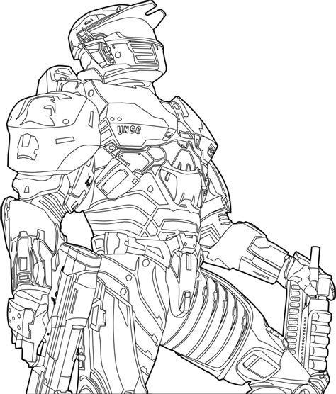 Halo Coloring Pages Example