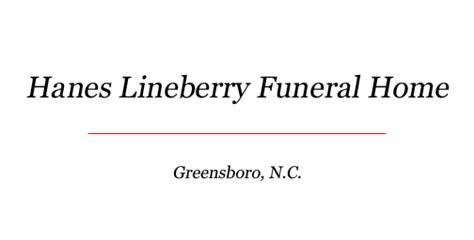 Hanes Lineberry Obituaries