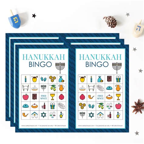 Hanukkah Bingo Template