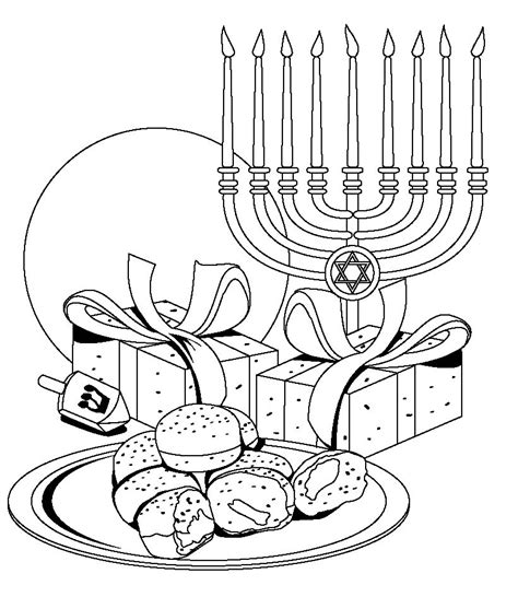 Free Hanukkah Coloring Pages for Kids