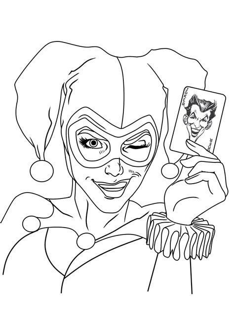 Harley Quinn Coloring Pages