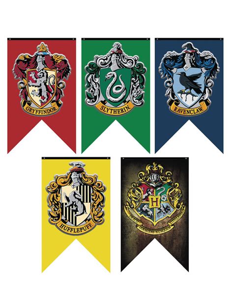 Harry Potter House Flags in the Classroom