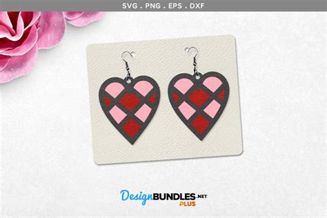 Heart Earring Template