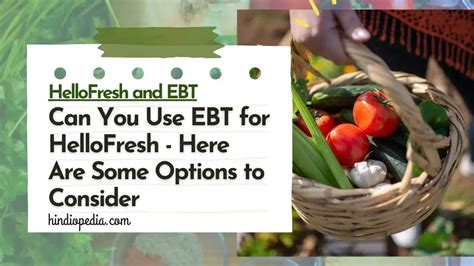 HelloFresh EBT Accepted