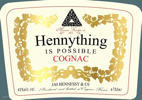 Hennessy Label Printables