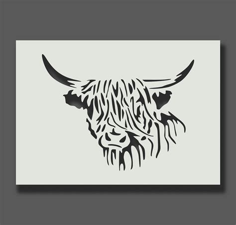 Highland Cow Template 5