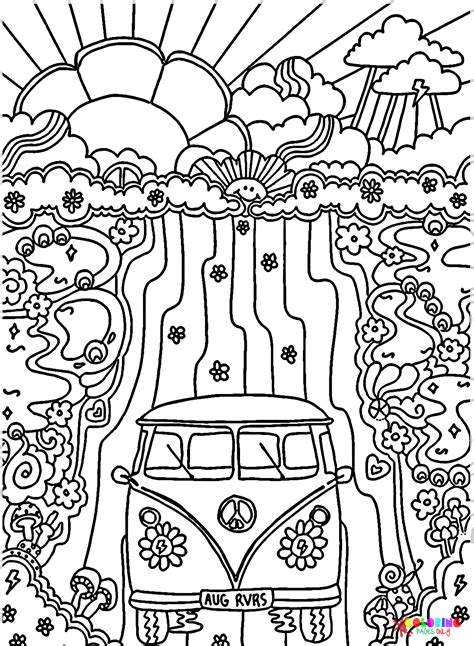 How to Use Hippie Coloring Pages