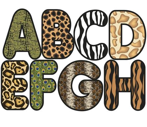 History of Animal Print Letters