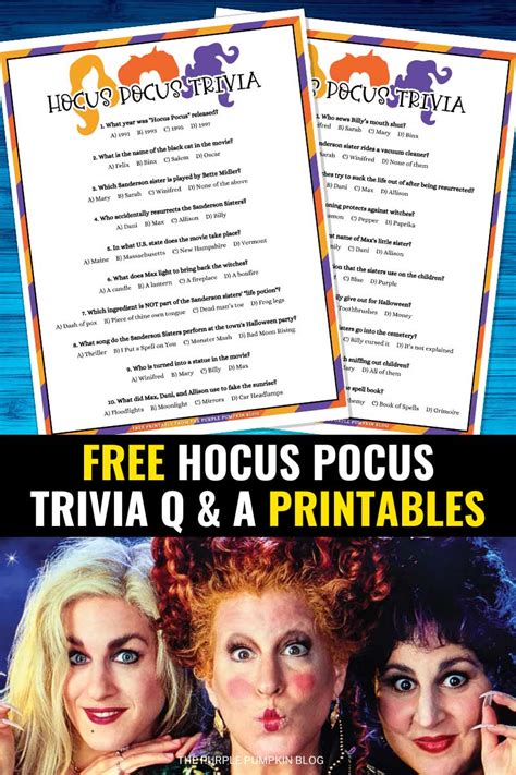 Hocus Pocus Trivia Questions and Answers