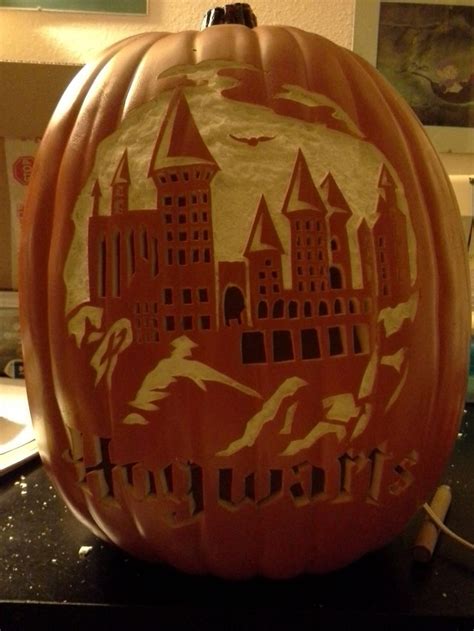 Hogwarts Express Pumpkin Design