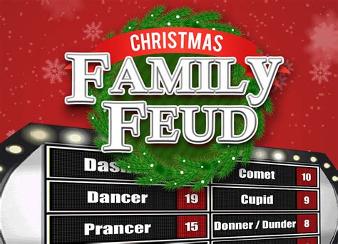 Holiday Family Feud Templates