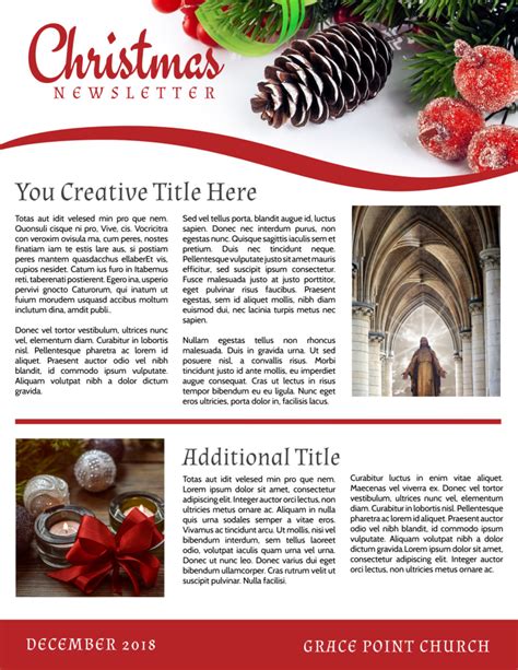 Holiday Newsletter Template