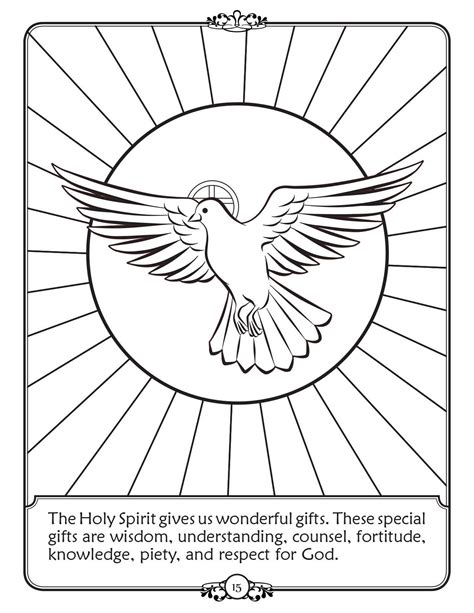 Holy Spirit Coloring Pages for Adults and Kids