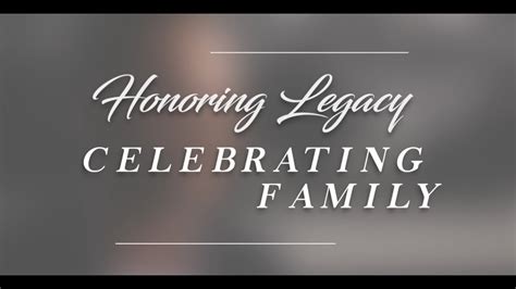 Description of Honoring Legacies