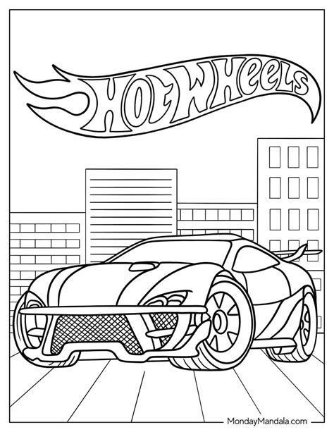 Hot Wheels Coloring Pages Image 10