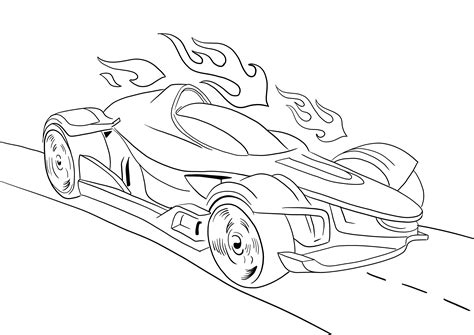 Hot Wheels Coloring Pages Image 5