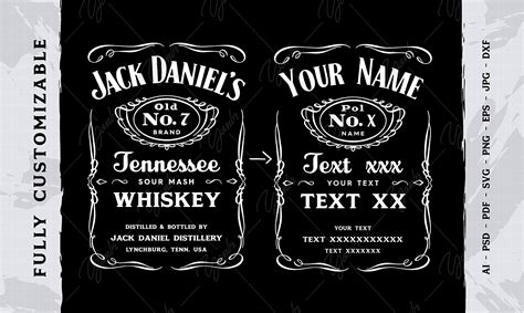 How to Create Your Own Jack Daniel's Label Template