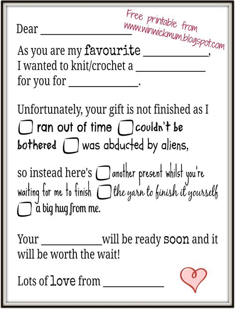 How to Create an IOU Gift Template