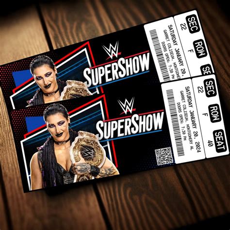 How to Customize Your WWE Ticket Template