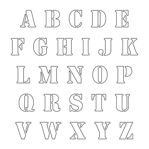 How to Use Free Letter Stencils Printable