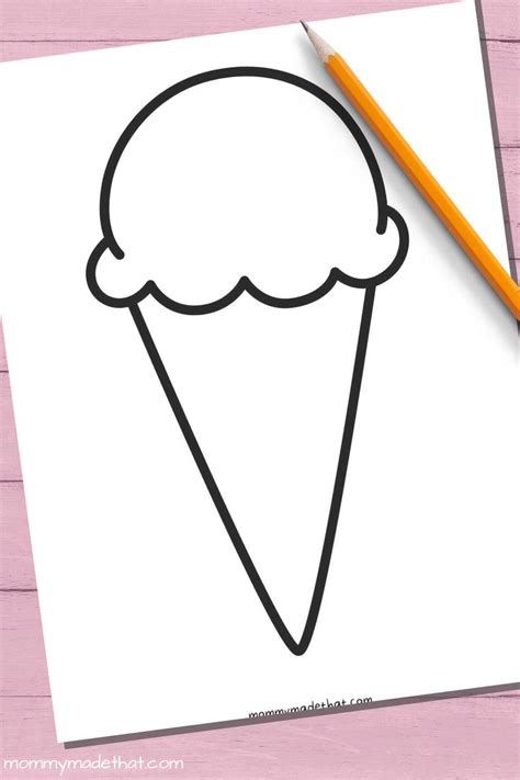 How to use ice cream cone templates