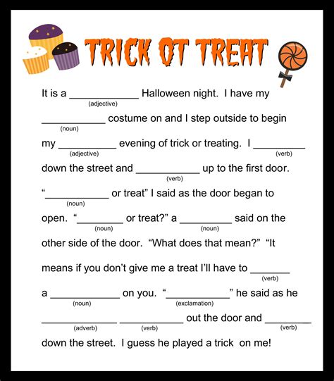 How to Use Mad Libs Halloween Printables