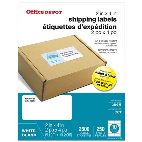 How to Use Office Depot Label Templates