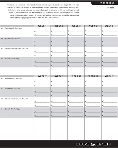 How to Use P90X Workout Sheets