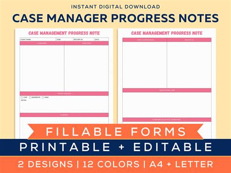 How to Use Printable Case Management Templates Effectively