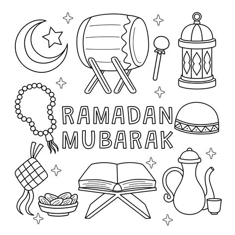 How to Use Ramadan Mubarak Coloring Pages for Educational Purposes