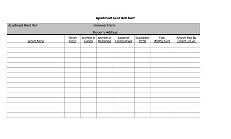 How to Use a Rent Roll Template