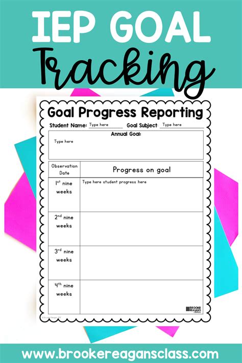 IEP Goal Setting Printable