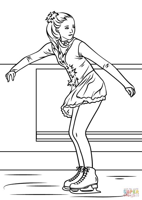 Ice Skating Coloring Pages for Winter Fun